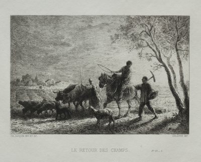 Terugkeer van de Velden door Charles Emile Jacque