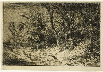 Weg aan de Rand van een Bos door Charles Emile Jacque