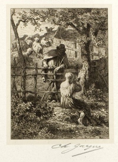 Zomer door Charles Emile Jacque