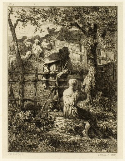 Zomer door Charles Emile Jacque