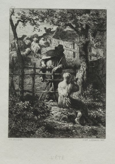 Zomerdag door Charles Emile Jacque
