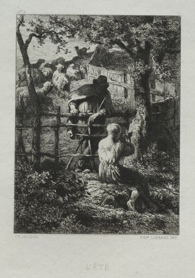 Zomerdag door Charles Emile Jacque