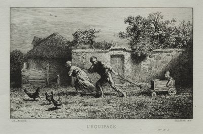 Het Uitrusting door Charles Emile Jacque