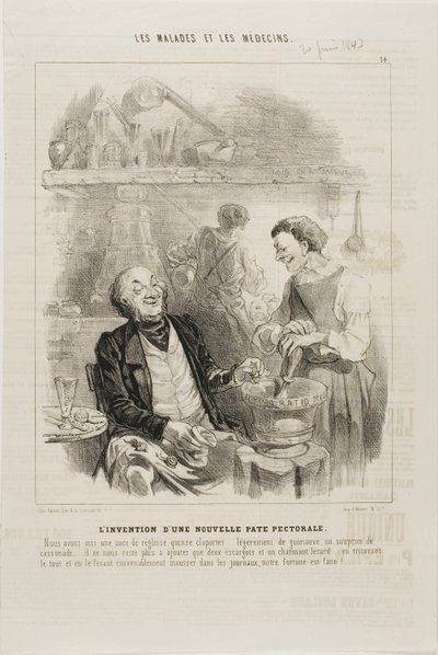 De Uitvinding van een Nieuw Borstelixer (plaat 14) door Charles Emile Jacque