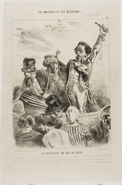 De dokter van de koning van Perzië (plaat 19) door Charles Emile Jacque