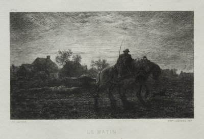 De ochtend door Charles Emile Jacque