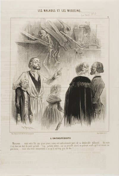 De Orthopedist (plaat 9) door Charles Emile Jacque