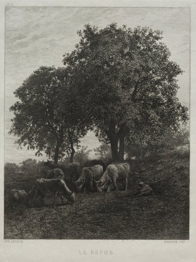 De Rust door Charles Emile Jacque