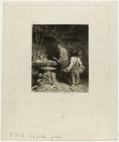 De Kleine Smederij door Charles Emile Jacque