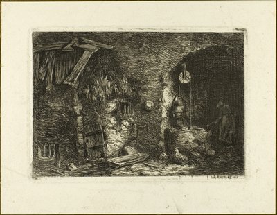 De put door Charles Emile Jacque