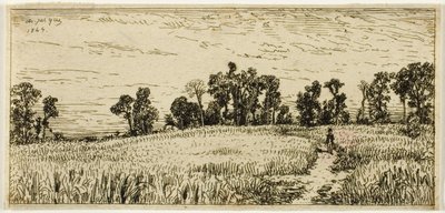 Tarweveld door Charles Emile Jacque