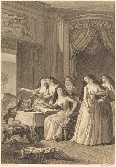 Zuster Jeanne door Charles Emmanuel Patas after Charles Monnet
