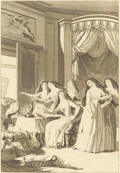 Zuster Jeanne door Charles Emmanuel Patas after Charles Monnet