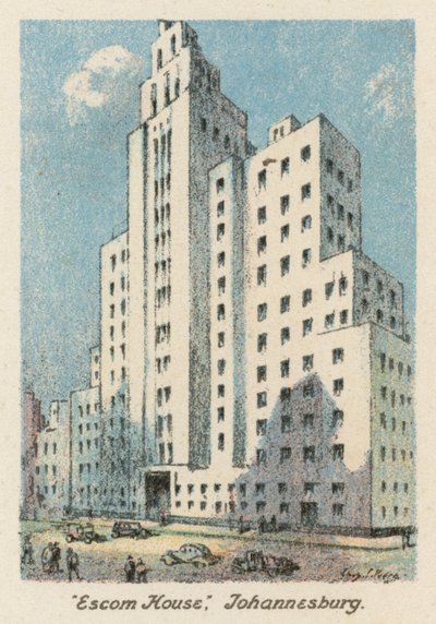 Zuid-Afrika: "Escom House," Johannesburg door Charles Ernest Peers