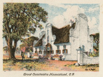 Zuid-Afrika: Groot Constantia Homestead, CP door Charles Ernest Peers