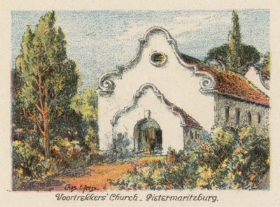 Zuid-Afrika: Voortrekkerskerk, Pietermaritzburg door Charles Ernest Peers