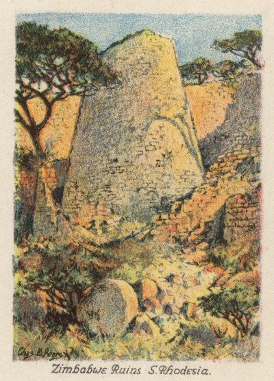 Zuid-Afrika: Zimbabwe Ruïnes, Zuid-Rhodesië door Charles Ernest Peers