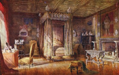 Knole House: Slaapkamer van Koning James I door Charles Essenhigh Corke