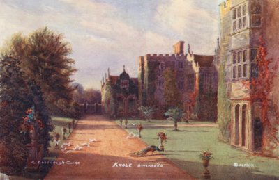 Knole House: Zuidelijke Voorzijde, Naar het Westen door Charles Essenhigh Corke