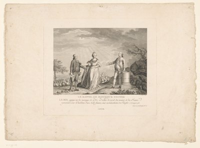 Terugkeer van Jacques Necker, 1788 door Charles Etienne Gaucher