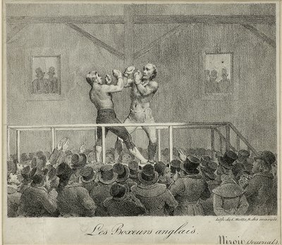 Engelse boksers door Charles Etienne Pierre Motte