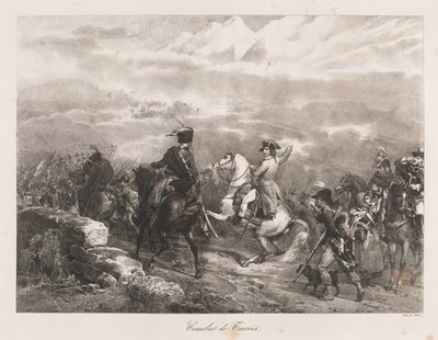Gevecht van Tarvis, begin 19e eeuw door Charles Etienne Pierre Motte
