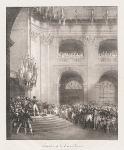 Oprichting van het Legioen van Eer, begin 19e eeuw door Charles Etienne Pierre Motte
