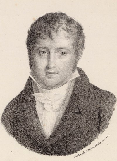 Portret van de componist Nicolò Isouard door Charles Etienne Pierre Motte
