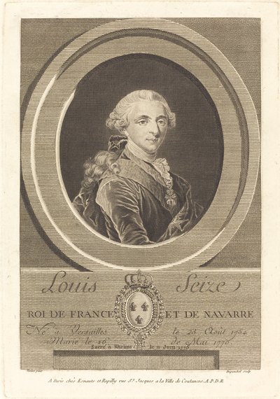 Lodewijk XVI, Koning van Frankrijk door Charles Eugene Duponchel