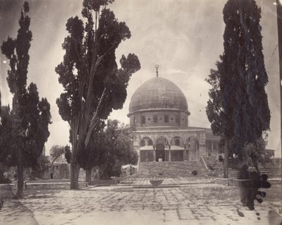 De Rotskoepel op de Haram al Sharif in Jeruzalem, vanuit het zuiden, 1870 door Charles F. Tyrwhitt Drake
