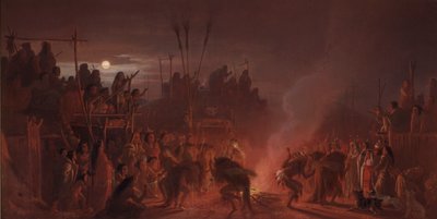 De Buffeldans door Charles Ferdinand Wimar