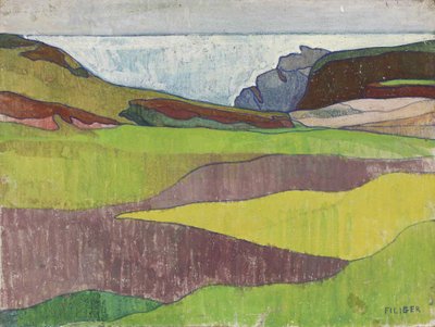 Rotsachtig landschap, Le Pouldu, ca. 1891 door Charles Filiger