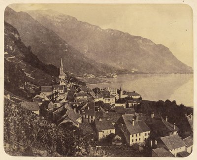 [Stad langs de kust]. door Charles Fortunat Paul Casimir Perier