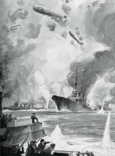 Cuxhaven-aanval, 25 december 1914, 1926 door Charles Fouqueray