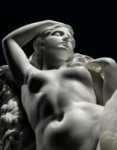 Een levensgrote figuur van Rhodopis op sokkel, 1862 door Charles Francis Fuller