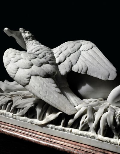 Een levensgrote figuur van Rhodopis op sokkel, 1862 door Charles Francis Fuller