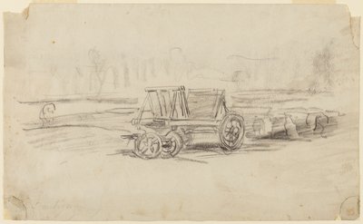 Een boerenwagen door Charles Francois Daubigny