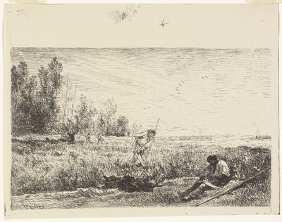 Hooien door Charles Francois Daubigny