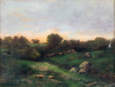 Landschap bij Barbizon, eerste helft van de 19e eeuw door Charles Francois Daubigny