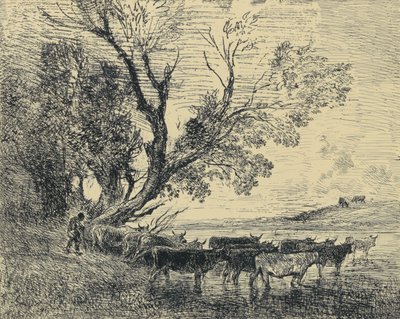 De Gué door Charles Francois Daubigny