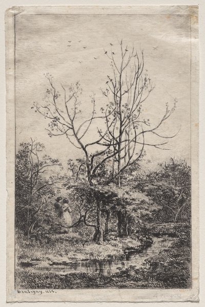De Boomgaard door Charles Francois Daubigny