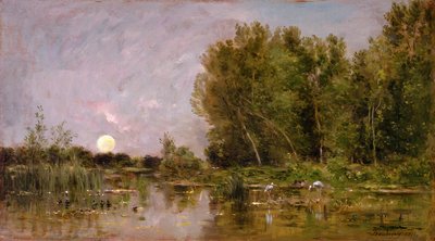 Maanopkomst door Charles Francois Daubigny