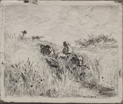Pad Door het Graanveld door Charles Francois Daubigny