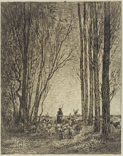 Terugkeer van de Kudde door Charles Francois Daubigny