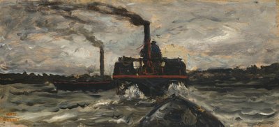 Rivierboot, ca. 1860 door Charles Francois Daubigny