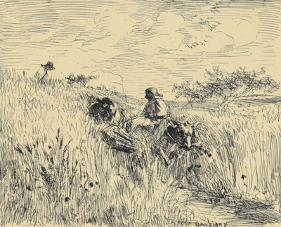 Wandeling door de lucht door Charles Francois Daubigny