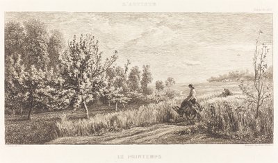 Lente (Le Printemps) door Charles Francois Daubigny