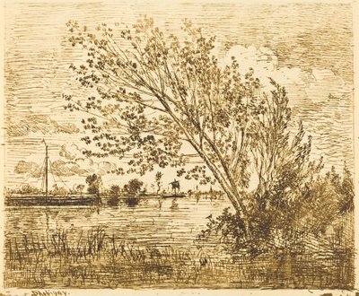Stand van elzen door Charles Francois Daubigny