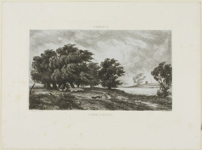 Stormachtig Weer door Charles Francois Daubigny