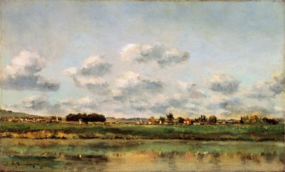 De oevers van de Oise, 1859 door Charles Francois Daubigny